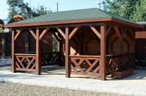Беседка садовая из дерева 0493