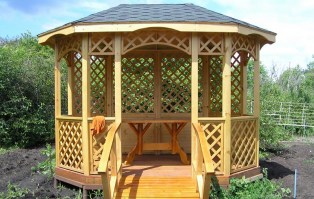 Беседка садовая деревянная 0442