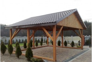 Беседка деревянная садовая 0528