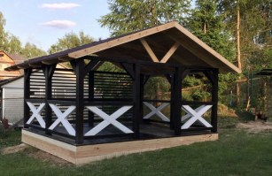 Беседка садовая из дерева 0940