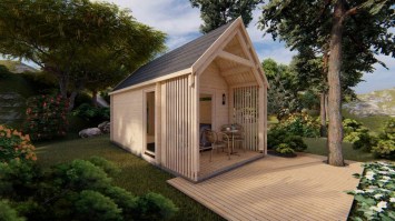 Беседка застекленная 0874