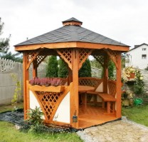 Беседка садовая деревянная 0293
