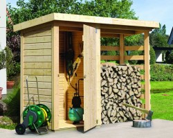 Дровник для дачи 0050