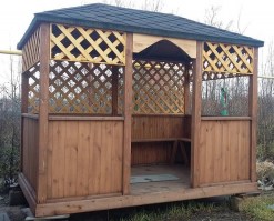 Беседка садовая деревянная для дачи в Минске 0527