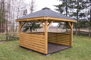 Беседка садовая деревянная 0630