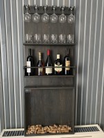 Бар-полка для вина с отсеком для пробок 0060