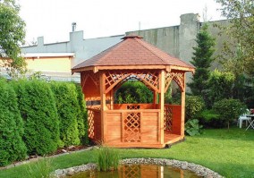 Беседка садовая деревянная 1152