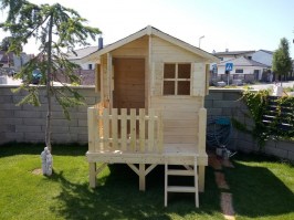 Детский деревянный домик 0091