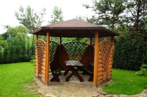 Беседка садовая деревянная 1178