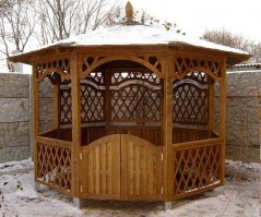 Беседка садовая деревянная 0694
