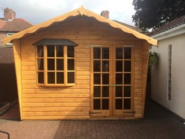 Беседка застекленная 0735