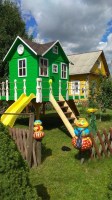 Детский деревянный домик 0175