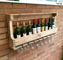 Винная полка настенная 0002