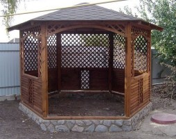 Беседка садовая деревянная 0691