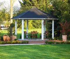 Беседка садовая деревянная (навес) 1003