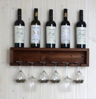 Винная полка настенная 0026