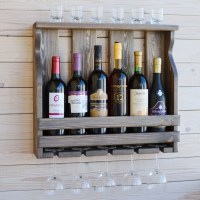 Винная полка настенная 0019