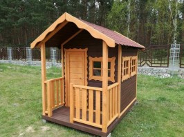 Детский деревянный домик 0068