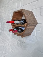 Винная полка настенная 0048