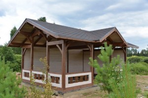 Беседка садовая из дерева 1202