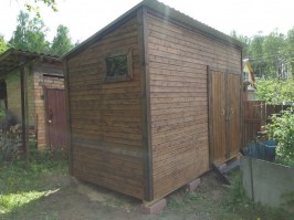 Хозблок деревянный, сарай,  домик дачный, дровник 0043