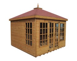 Беседка застекленная квадратная 0588