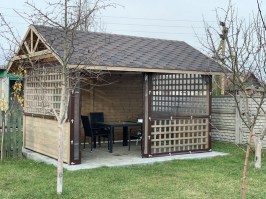 Беседка - барбекю деревянная по индивидуальным заказам 0706