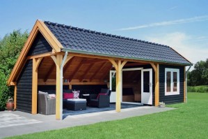 Беседка садовая (с хозяйственным помещением) 0833