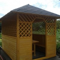 Беседка садовая деревянная 0663