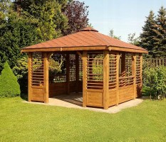 Беседка садовая из дерева 0681