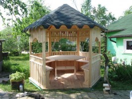 Беседка деревянная садовая 0304