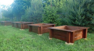 Деревянные грядки 0002