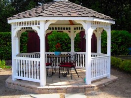 Беседка садовая деревянная 1216