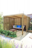 Беседка из дерева открытая 1155