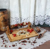 Подставка/ блюдо для шашлыка (ясень) 0041