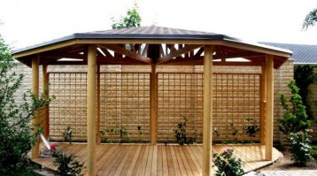 Беседка садовая (деревянная) 0950
