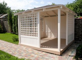 Беседка деревянная садовая 0621