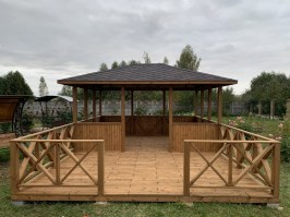 Деревянная беседка под заказ 1220