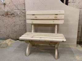 Скамейка деревянная садовая для дачи 0076