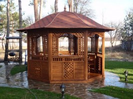 Деревянная беседка 0488