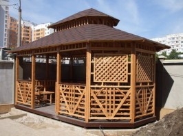 Беседка деревянная садовая 0403