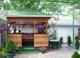 Беседка квадратная открытая 0894