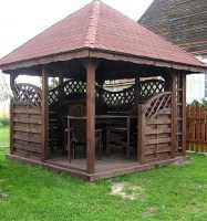 Беседка деревянная садовая 1036