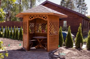 Беседка садовая из дерева 0869