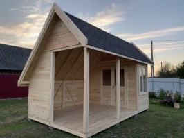 Беседка садовая (с хозяйственным помещением) 1224