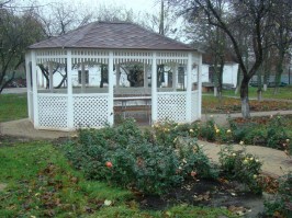 Шестигранная овальная  беседка 0290