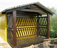 Дровник для дачи 0053