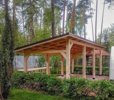 Деревянный навес 1013