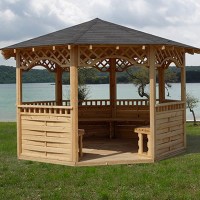 Беседка садовая деревянная 0558