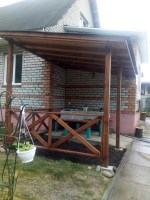 Деревянный навес 0704